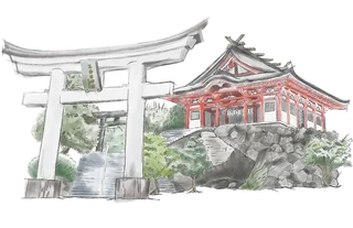 昇仙峡の鳥居